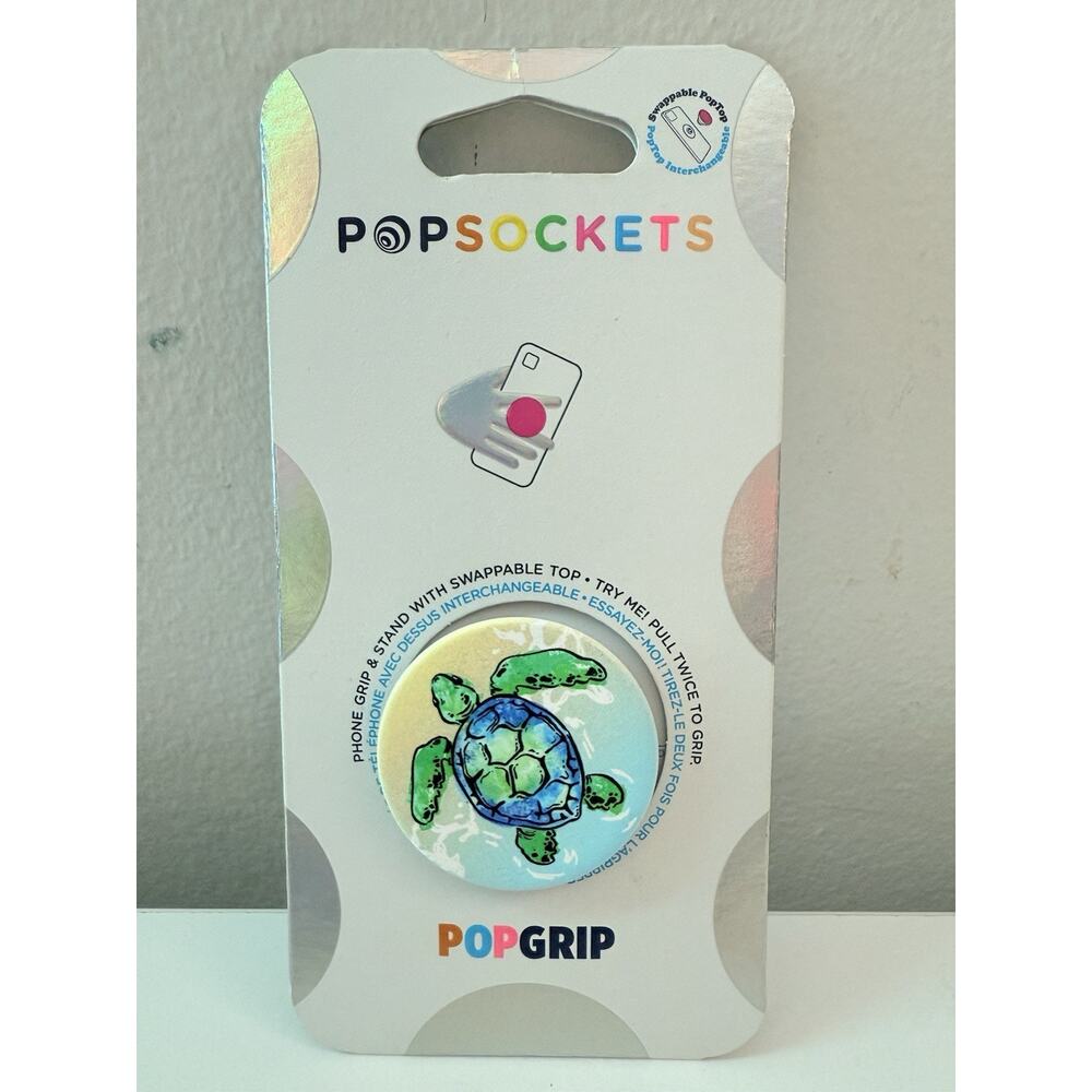 PopSockets PopGrip Green Sea Turtle Hawaiian Honu Phone Grip & Stand – New